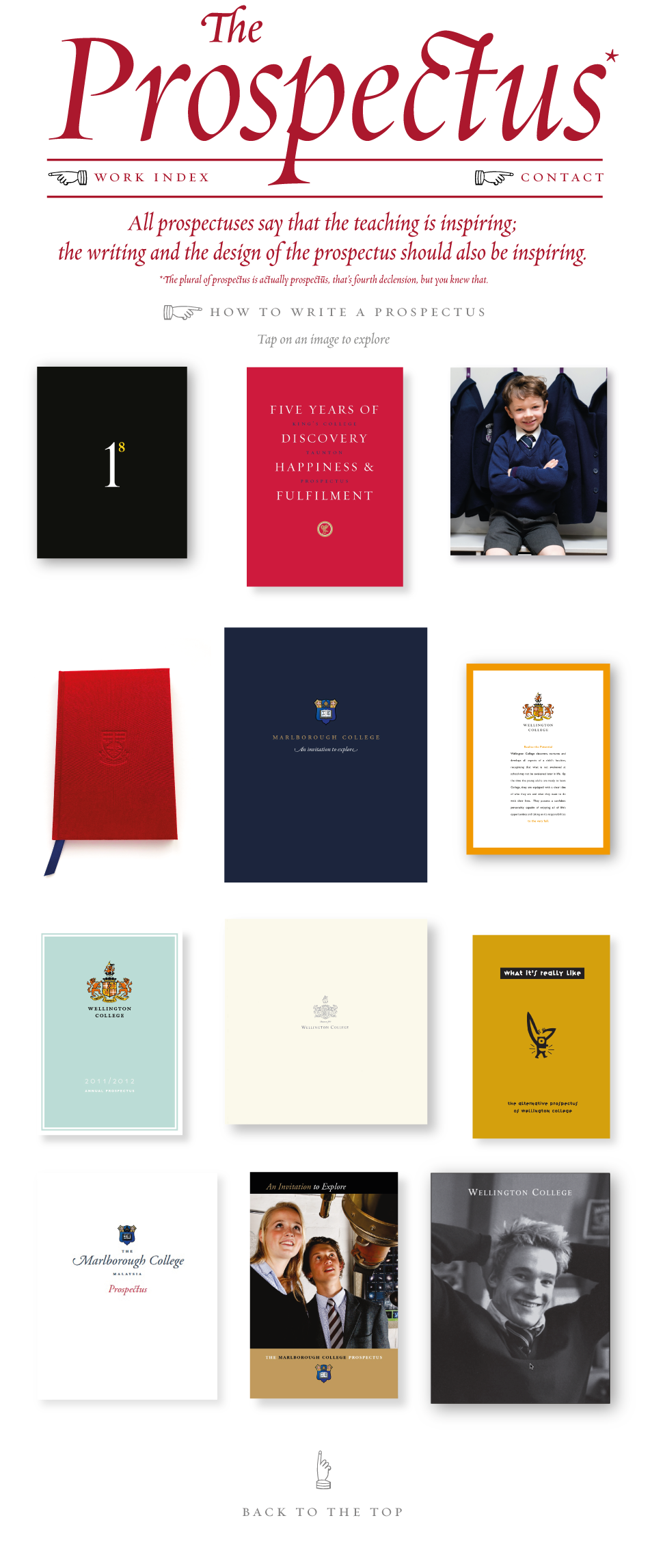 The best of Scottish school college university prospectus design