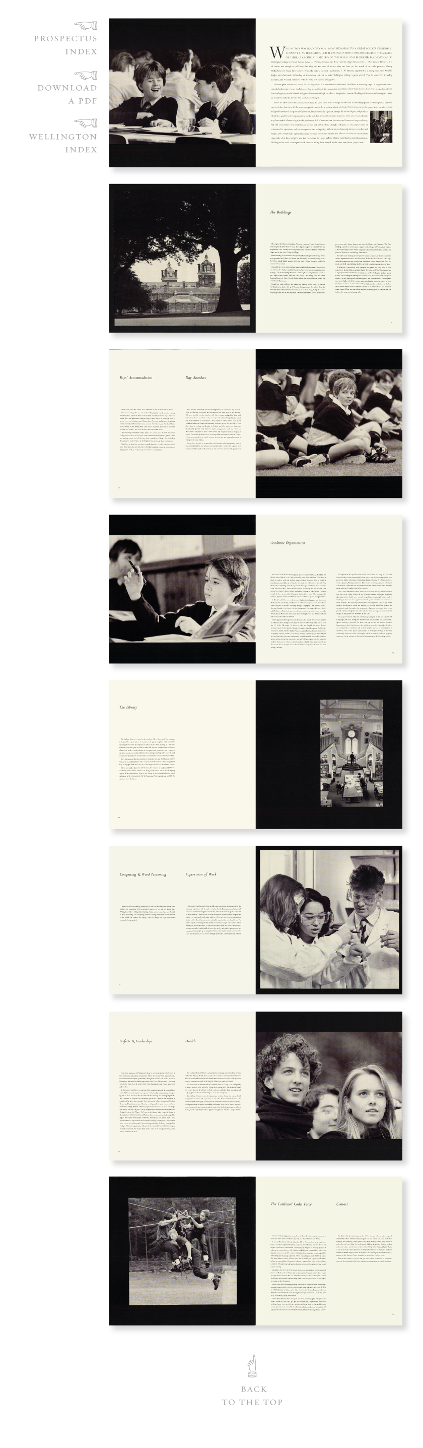 Scottish school and college and university prospectus designer, Wellington College prospectus